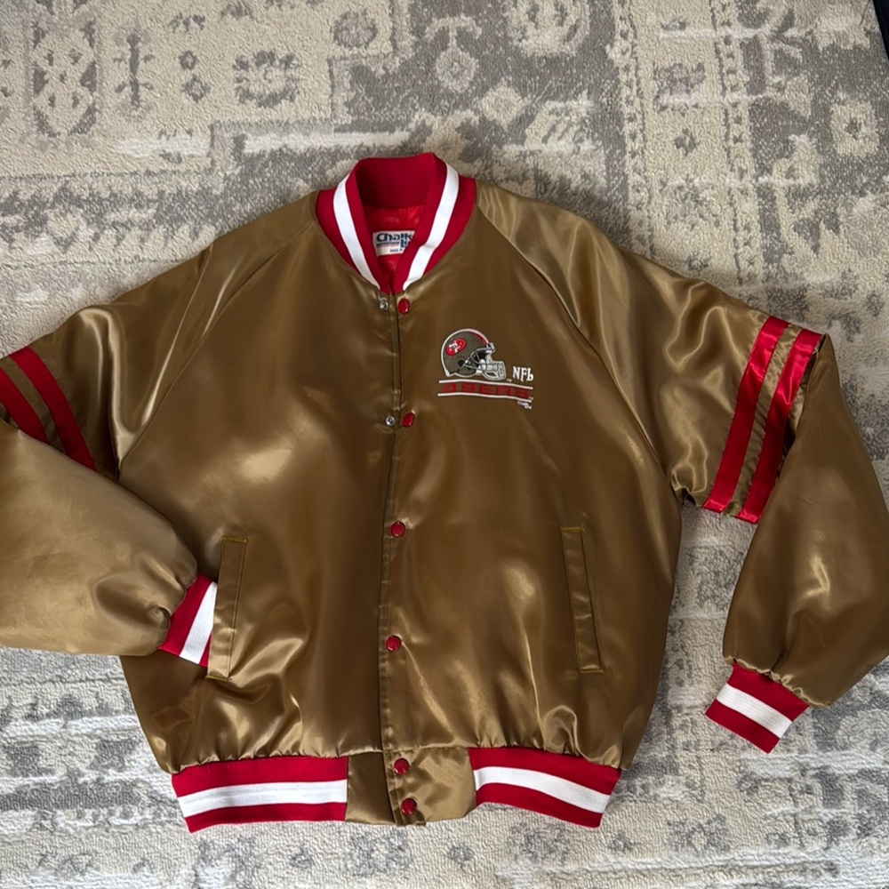 CHALK LINE Vintage 80’s NFL 49ERS starter jacket